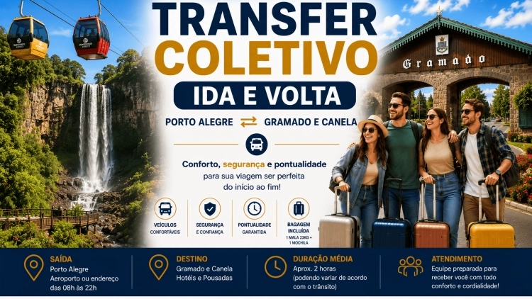 Transfer Coletivo - Ida e Volta (Porto Alegre)